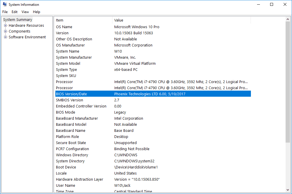 Bios Version/Date