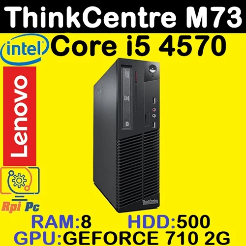 کیس استوک وارداتی LENOVO ThinkCentre M73 با پردازشگر Core i5 نسل4 رم8 گرافیک GEFORCE 710 2G هارد500