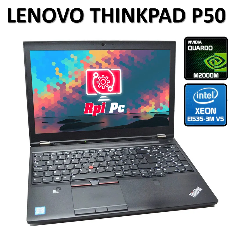 لپ تاپ استوک لنوو ورک استیشن تینک پد گرافیکدار مهندسی رندر تدوین گیمینگ نسل هشتم  LAPTOP LENOVO  THINKPAD P50/Xeon E3- 1535M/32GB /512SSD M2/GPU NVIDIA QUADRO   4GB DDR5