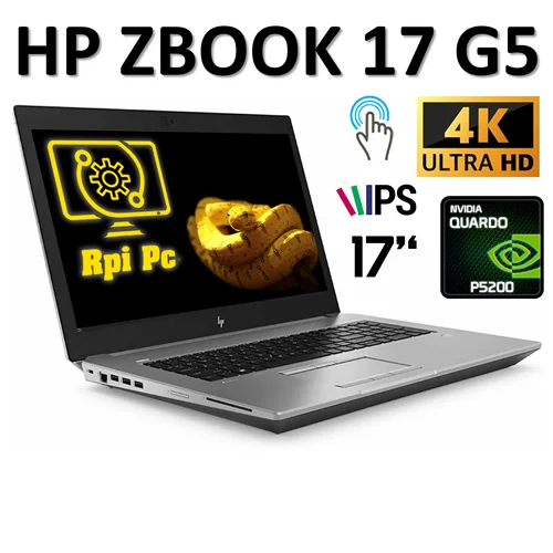 لپ تاپ اچ پی ورک استیشن استوک لمسی تصویر4K  رندر تدوین گیمینگ HP ZBOOK 15 G5 4K TOUCH I7 8850H/RAM 64/SSD 1TERA M2/QUADRO P5200 16 GB DDR5