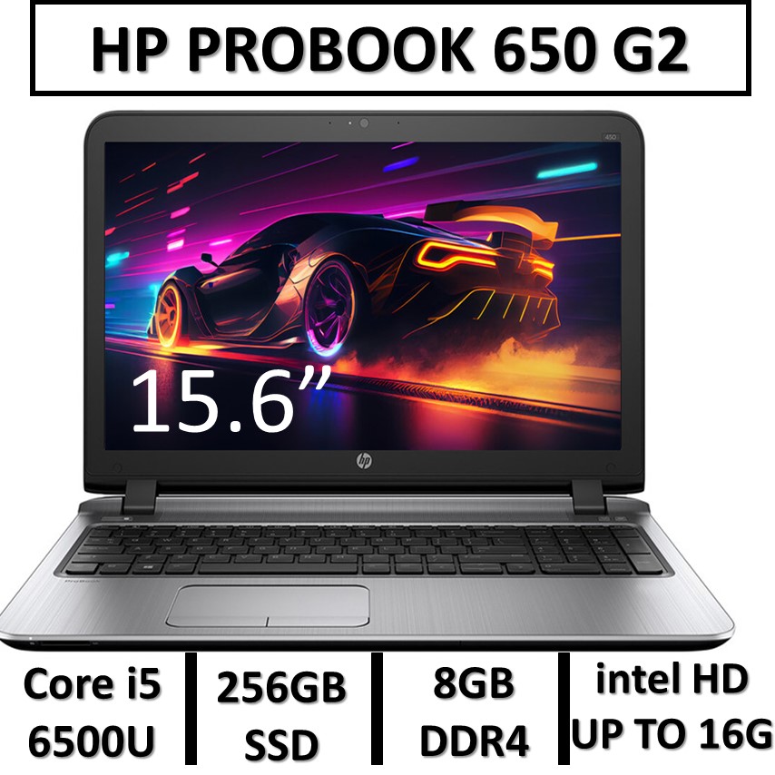 لپ تاپ استوک اچ پی پرو بوک 650  نسل ششم USED LAPTOP  HP PROBOOK 650 G2 | INTEL CORE i5-6500U |  RAM 8GB | SSD 256