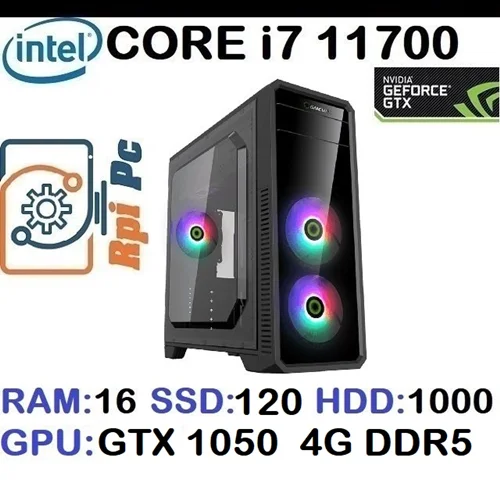 سیستم گیمینگ GAMING PC CORE i7 11700 | RAM 16 | GTX 1050