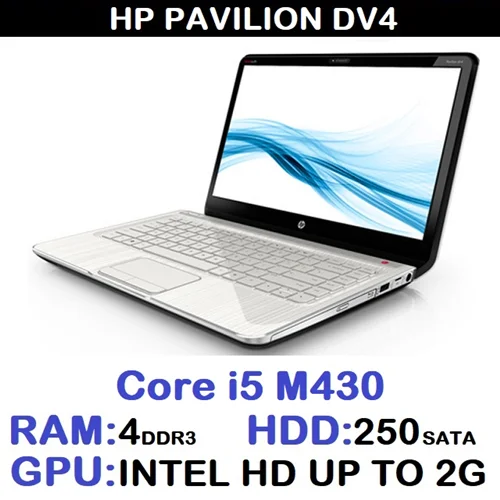 لپ تاپ استوک اچ پی LAPTOP HP PAVILION DV4 | CORE i5 | RAM 4
