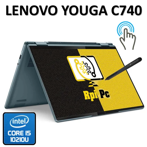 لپ تاپ استوک  لنوو یوگا لمسی تبلتشوفیلیپ 360 چرخشی نسل دهم مهندسی طراحی رندر  LAPTOP LENOVO  YOGA C 740 TOUCH/Core i5 10210U/RAM 8 DDR4/512 SSD