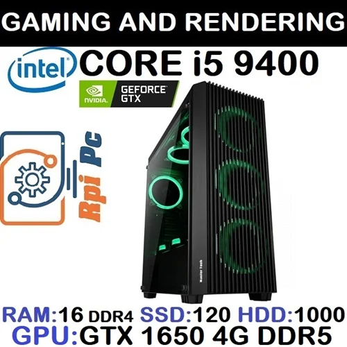 سیستم گیمینگ GAMING PC CORE i5 9400 | RAM 16 | GTX 1650