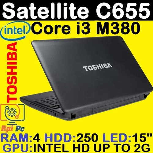 لپ تاپ استوک توشیبا LAPTOP TOSHIBA | C655 Core i3 | RAM 4