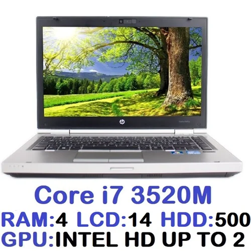 لپ تاپ استوک وارداتی HP 8470 با پردازشگر Core i7 3520M رم 4DDR3 هارد 500 گیگ با LED14