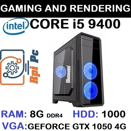 سیستم گیمینگ GAMING PC CORE i5 9400 | RAM 8 | GTX 1050