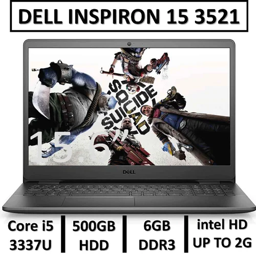 لپ تاپ مدلDELL INSPIRON 15 3521 | CORE i5 3337U | 6GB DDR3 | 500GB HDD