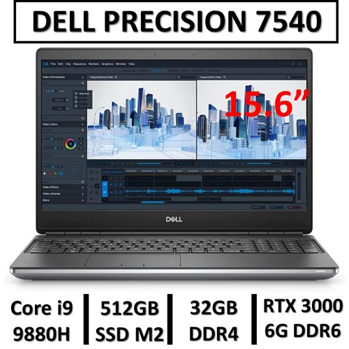 لپ تاپ استوک دل مدل LAPTOP DELL PRECISION 7540