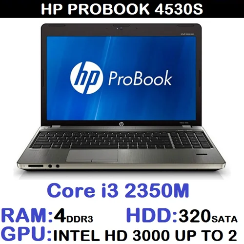 لپ تاپ حسابداری مهندسی طراحی LAPTOP HP  Probook 4530S
