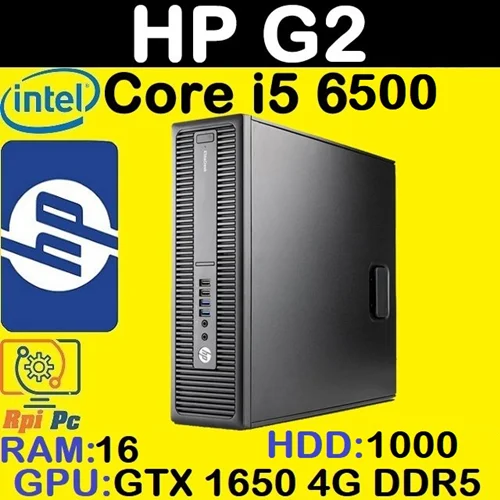 کیس استوک وارداتی HP Elitedesk G2 رم 16* Core i5 6500* گرافیک GTX 1650 هارد 1000