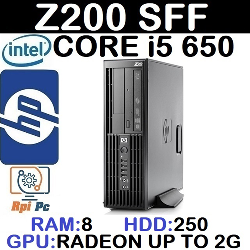 کیس استوک وارداتی HP Z200 با پردازشگر Core i5 رم8 گرافیک اینتل مجتمع 2G هارد250