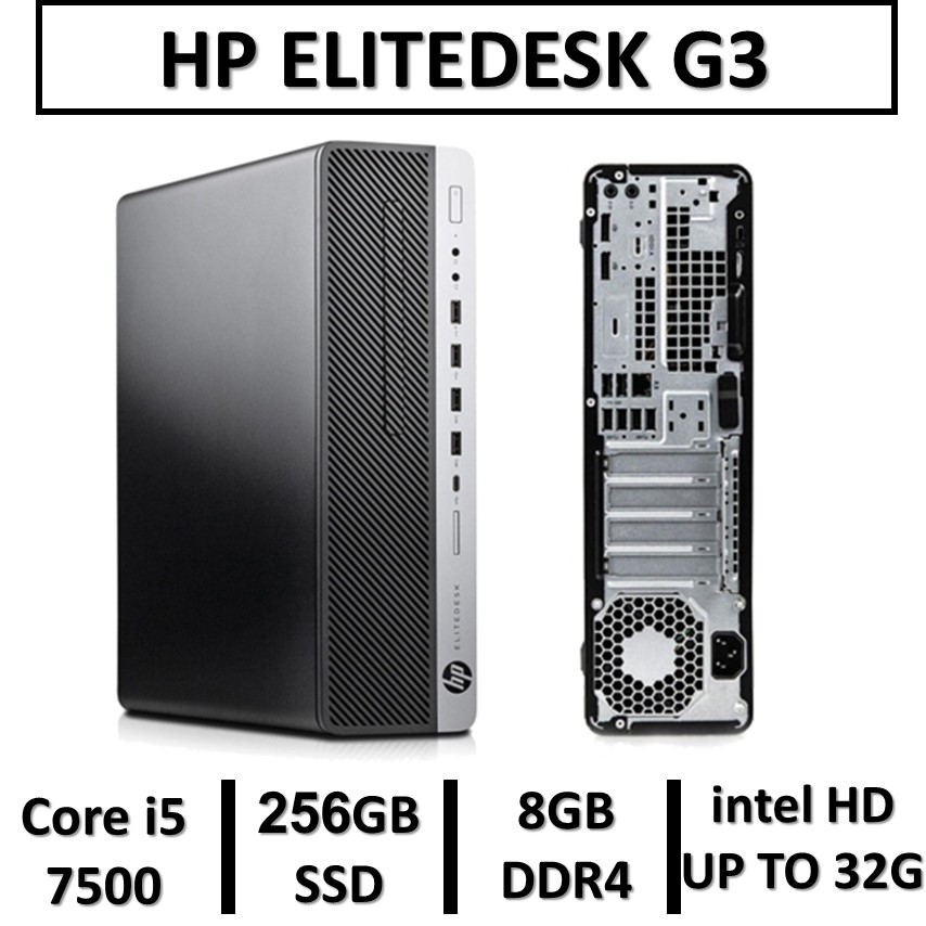 مینی کامپیوتر استوک اچ پیCore i5 نسل هفتمUSED MINI CASE  HP ELITEDESK  G3/CPU  Core i5 7500/RAM8 /SSD 256M2