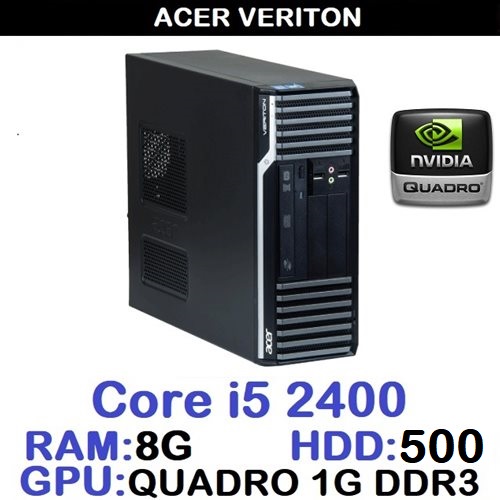 کیس استوک ایسر2400 Acer Veriton Core i5 | رم 8DDR3 | گرافیکNVIDIA QUADRO FX 3800
