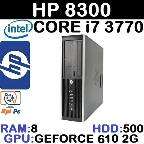 کیس استوک وارداتی HP Compaq Elite 8300 با پردازشگر Core i7 نسل 3 رم 8 گرافیک GEFORCE 2G هارد 500G