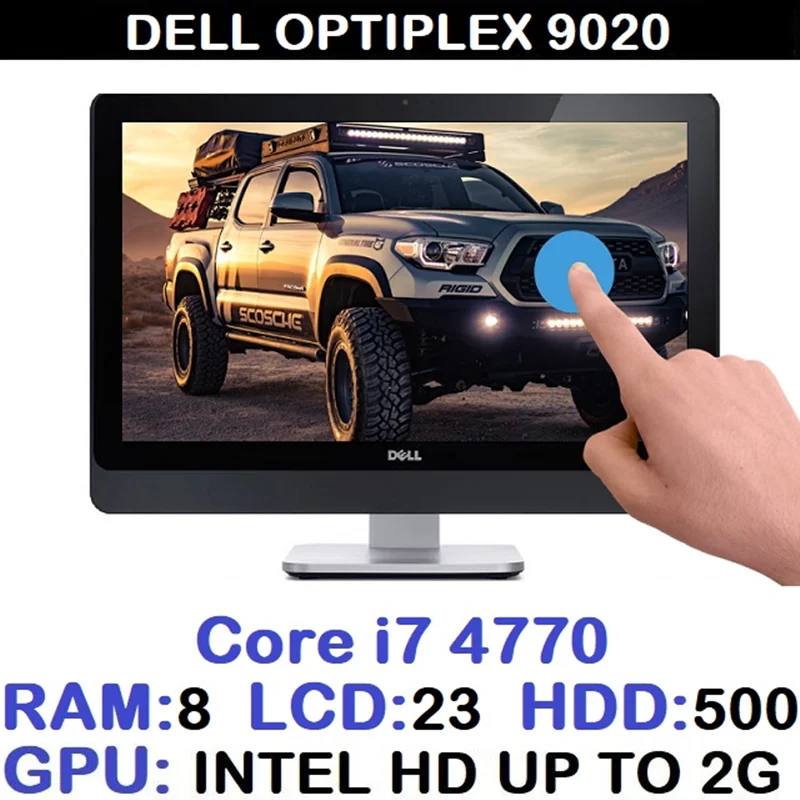 آل این وان استوک وارداتی دل 23 اینچ تاچ  FULL HD TOUCH مدل OPTIPLEX 9020 AIO باپردازشگر Core i7