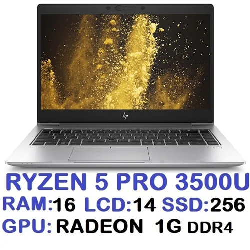 لپ تاپ استوک وارداتی HP 745 G6 با پردازشگر RYZEN 5 رم16 گرافیک AMD 2G با LED 14