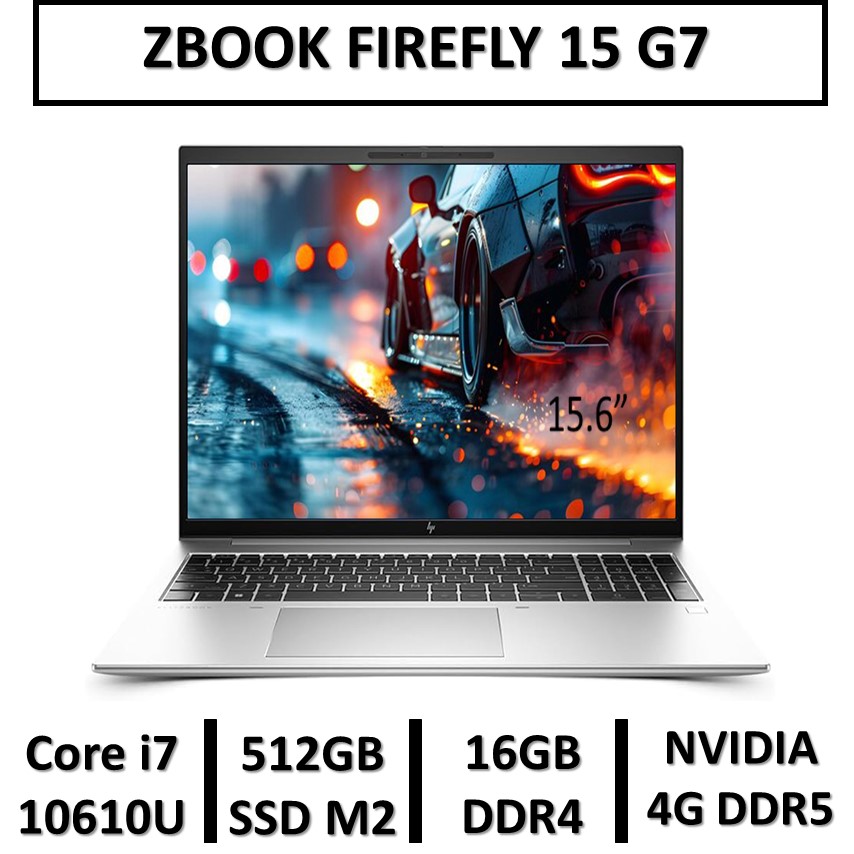 لپ تاپ اچ پی استوک ورک استیشن زدبوک فایر فلای نسل 10 USED LAPTOP STOCK HP ZBOOK FIREFLY15 G7  i7 10610/RAM 16/SSD 512G M2/QUADRO P520 4 GB DDR5