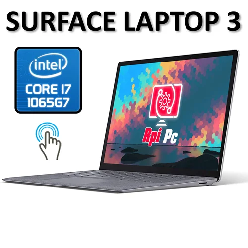 لپ تاپ مایکروسافت سرفیس لپ تاپ استوک لمسی مهندسی رندر طراحی نسل دهم MICROSOFT SURFACE LAPTOP 3/Core i7 1065G7/16GB/256GB SSD M2
