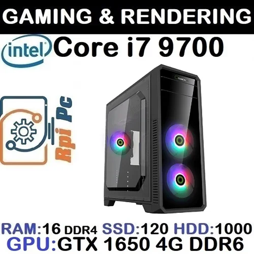 سیستم گیمینگ GAMING PC CORE i7 9700 | RAM 16 | GTX 1650