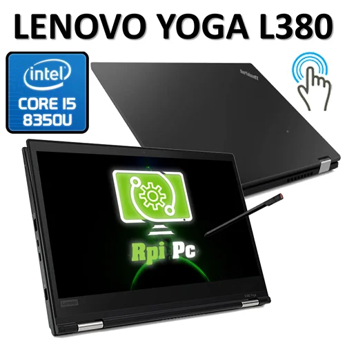 لپ تاپ استوک لنوو لمسی تبلتشو فیلیپ 360 درجه چرخشی قلم دارمهندسی طراحی رندر LAPTOP THINKPAD  YOGA L380 TOUCH/Core i5 8350U/RAM8/56 SSD