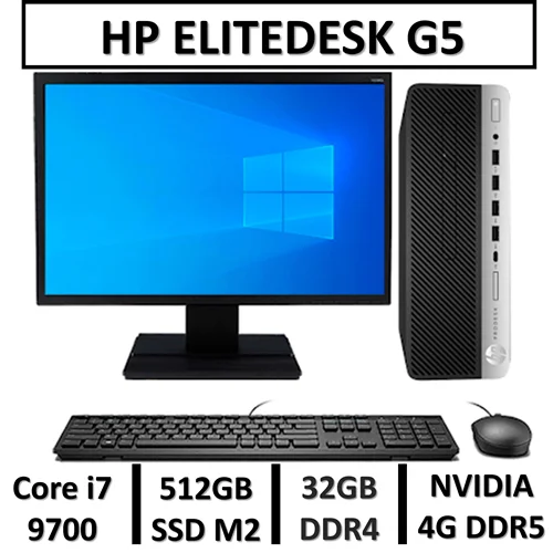 مینی کامپیوتر اچ پیintel Core i7 9700باگرافیک 4G استوک نسل نهم  MINI CASE HP G5 | intel Core i7 9700 | 32GB RAM DDR4 | 512GB SSD | GPU 4GB DDR5