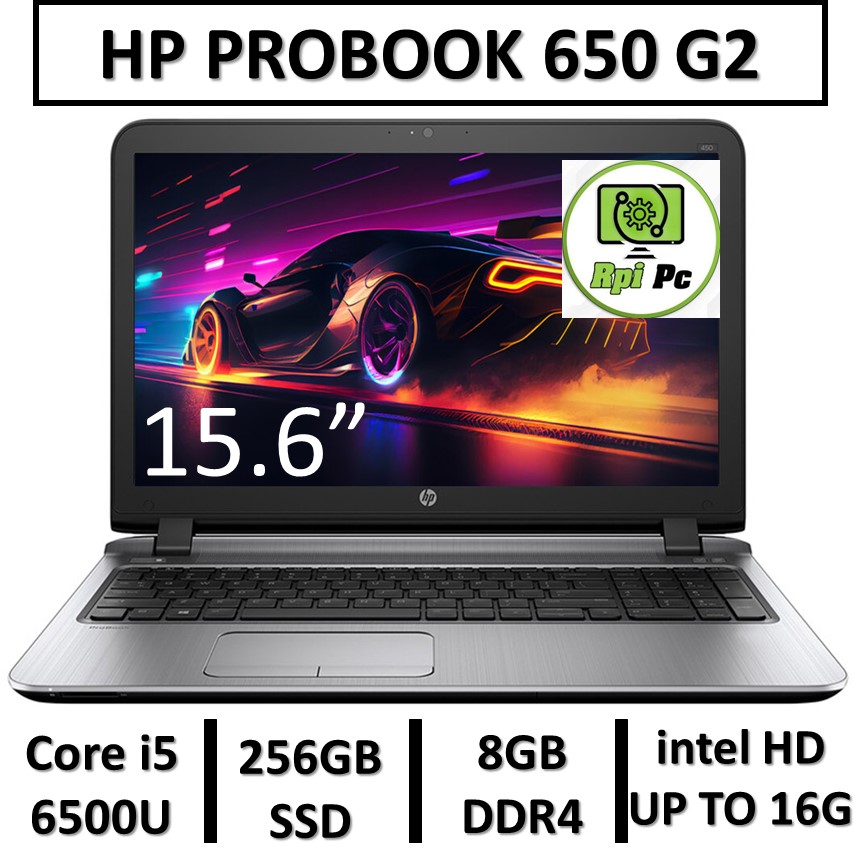لپ تاپ استوک اچ پی پرو بوک650  نسل ششم USED LAPTOP  HP PROBOOK 650 G2 | INTEL CORE i5-6500U |  RAM 8GB | SSD 256
