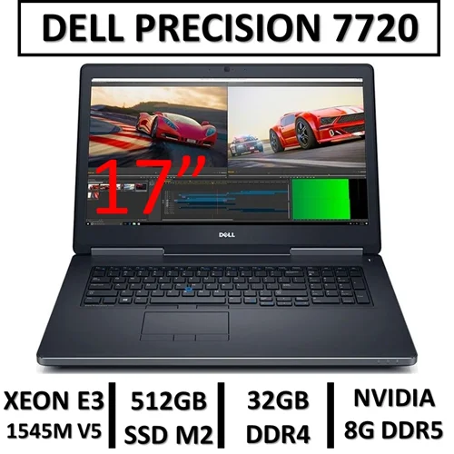 لپ تاپ استوک دل مدل LAPTOP DELL PRECISION 7720 XEON