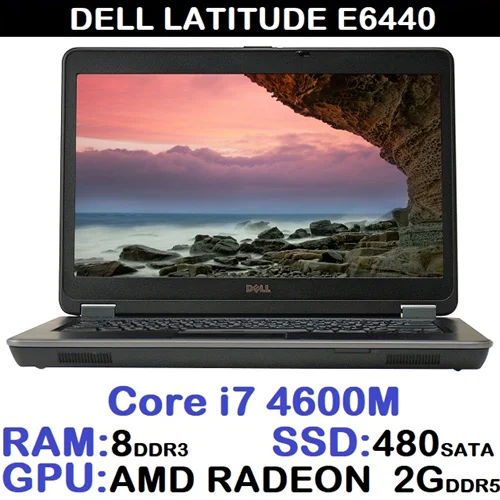 لپ تاپ مهندسی طراحی دل LAPTOP DELL LATITUDE E6440 Core i7-4600