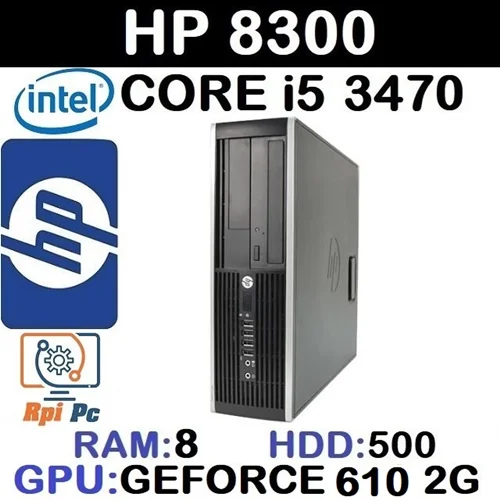 کیس استوک وارداتی HP Compaq Elite 8300 با پردازشگر Core i5 نسل 3 رم 8DDR3 هارد500 گرافیک GEFORCE 2G