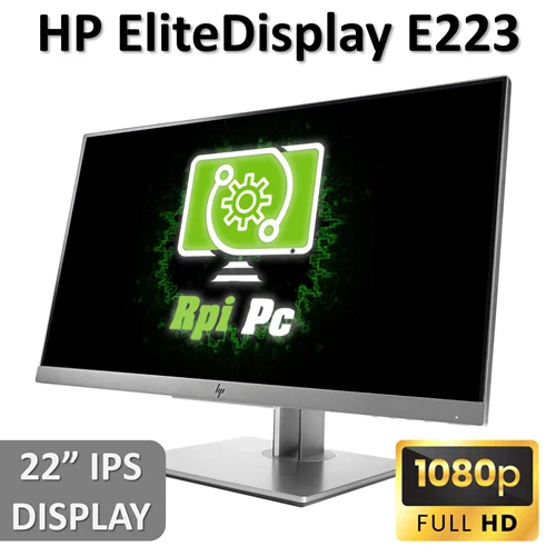 مانیتور اچ پی استوک HP EliteDisplay E223 سایز 22 اینچ FRAMELESS