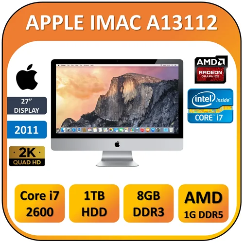 آل این وان استوک اپل آی مک 27 اینچ iMac A1312 با پردازنده Core i7