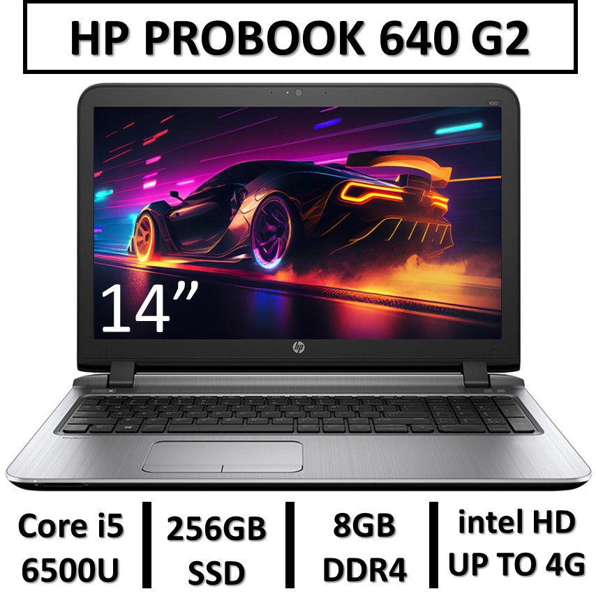 لپ تاپ استوک اچ پی پرو بوک640  نسل ششم USED LAPTOP  HP PROBOOK 640 G2 | INTEL CORE i5-6500U |  RAM 8GB | SSD 256