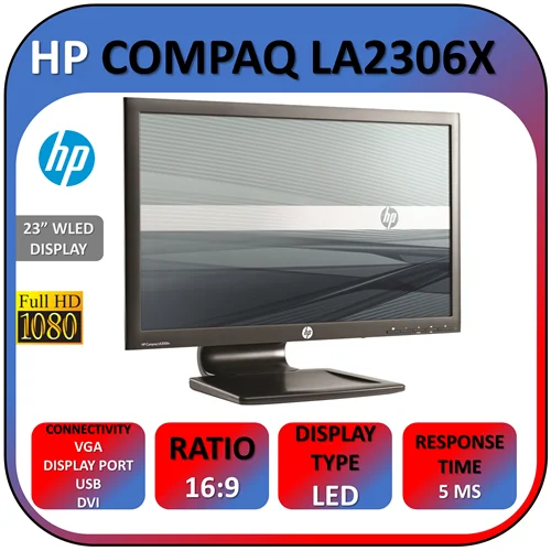 مانیتور اچ پی استوک HP Compaq LA2306x سایز 23 اینچ